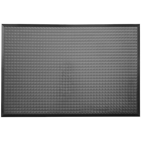 Ergomat Ergomat Infinity Smooth Black ESD 4ft x 4ft Anti-Fatigue Floor Mat INS0404-BK-ESD